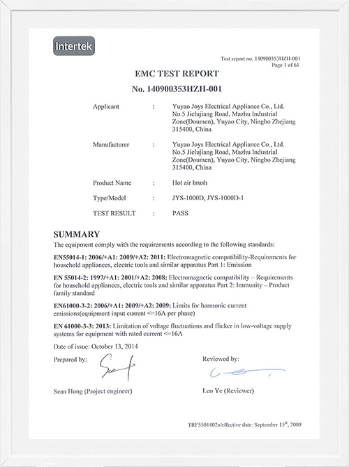 Certifikace EMC